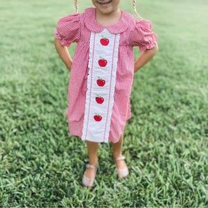Classic Whimsy Apple Dress 4T